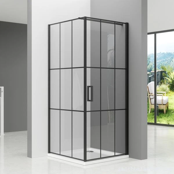 Kandang Mandi Berbingkai Hitam Persegi